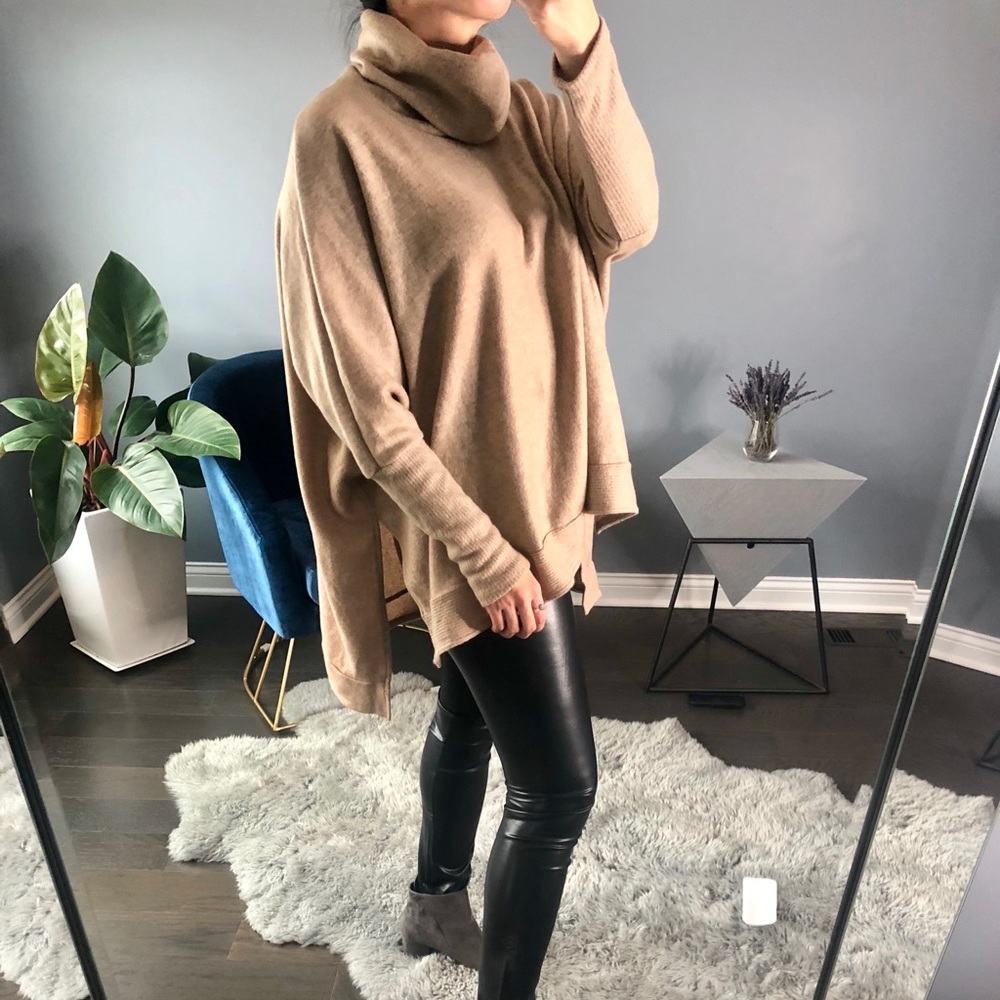 ◾️Julia Carmel Blanket sweater - Picture 2 of 5